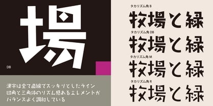 Takarizumu-kaku Font Poster 2